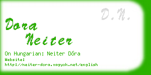 dora neiter business card